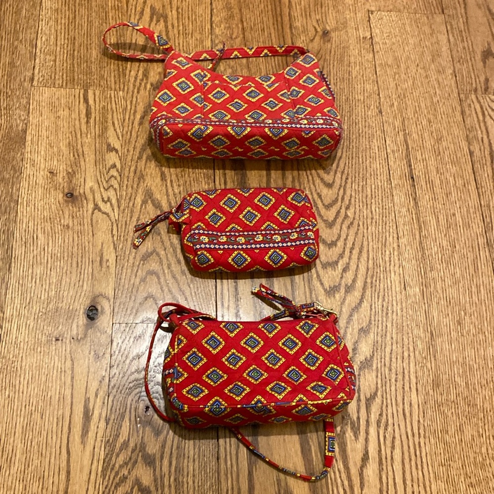Vera Bradley purses in excellent condition! All three sold together in a pack.